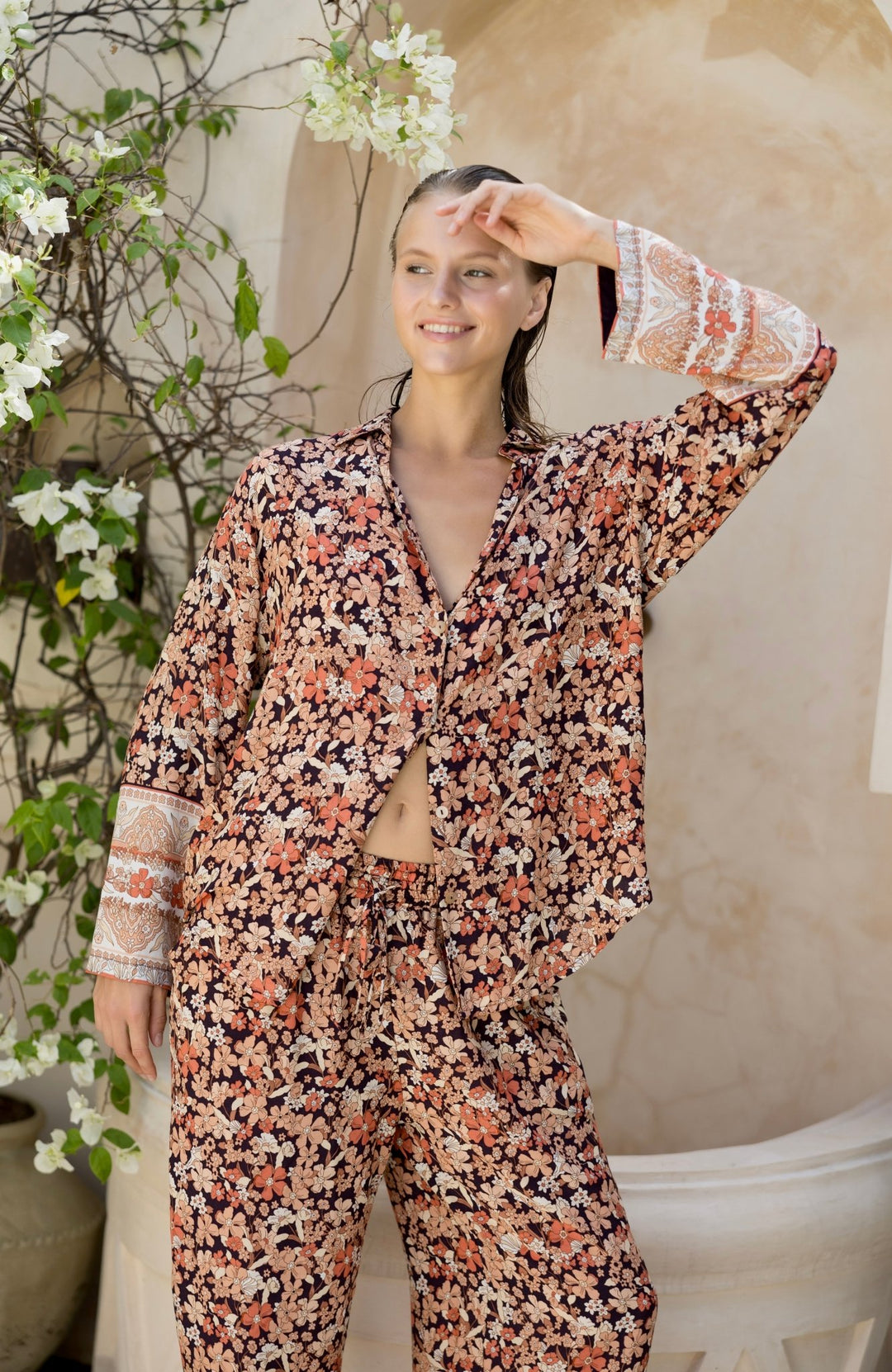 Lucia Pyjama Set Maple - Lucia