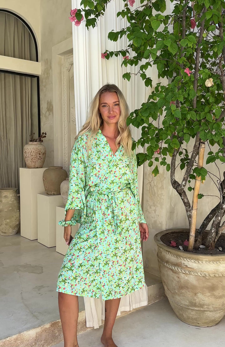 Women's Floral Kimono Robe