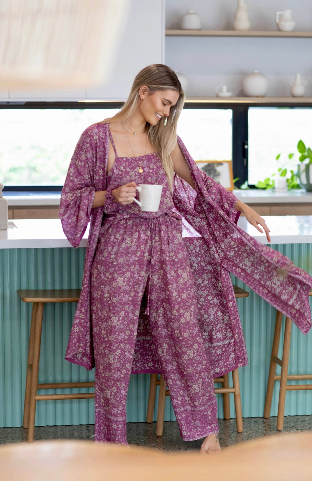 Kimono Robe Mystic Floral - Lucia the Label