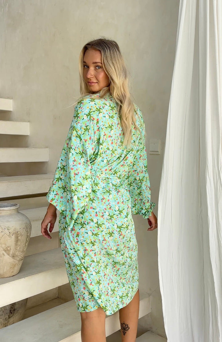 Fiore Kimono Robe - Lucia