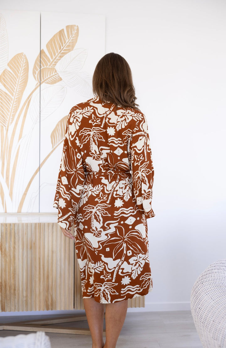 Ischia Kimono Robe - Lucia