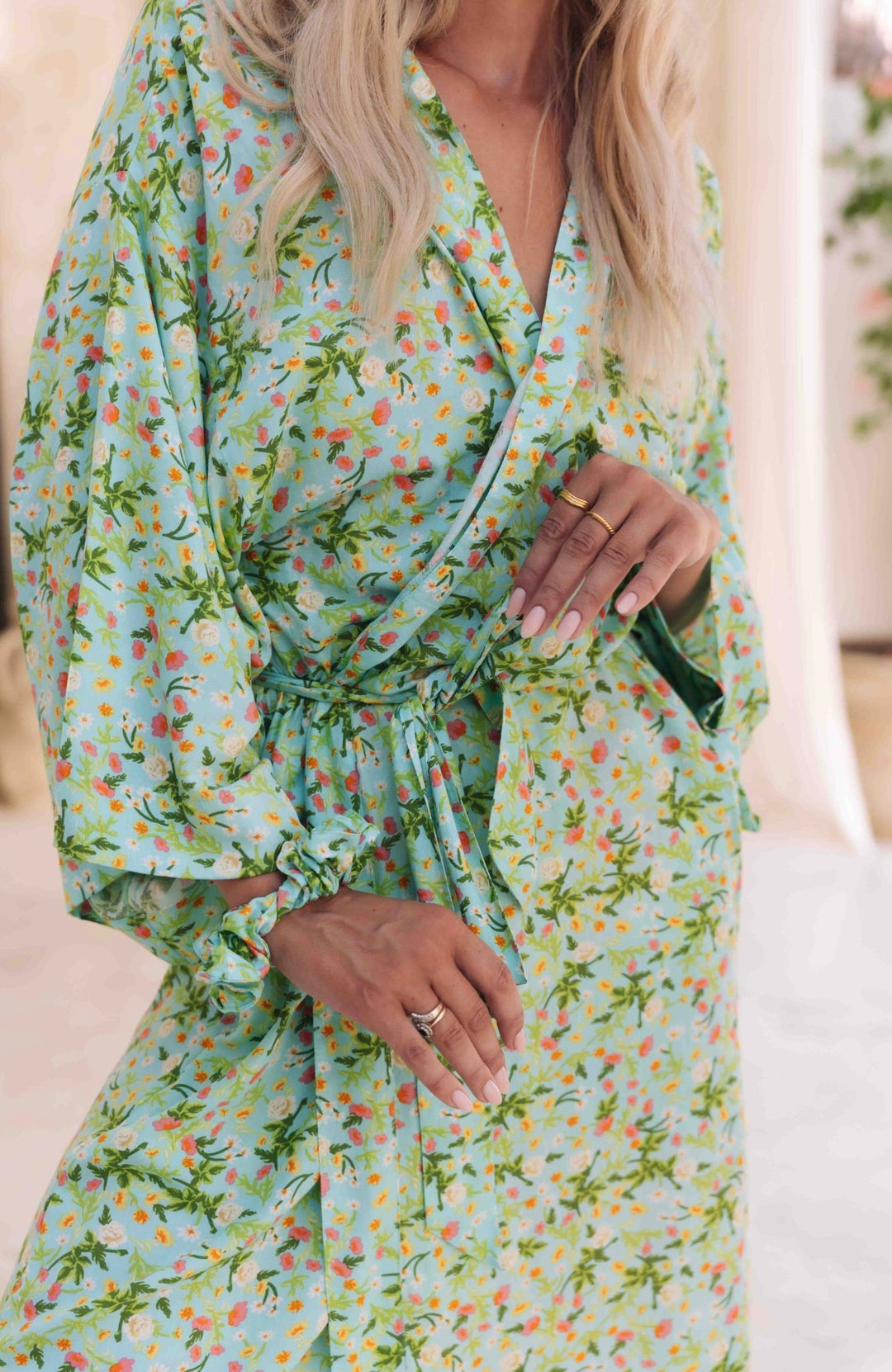 Kimono Robe Fleur - Lucia