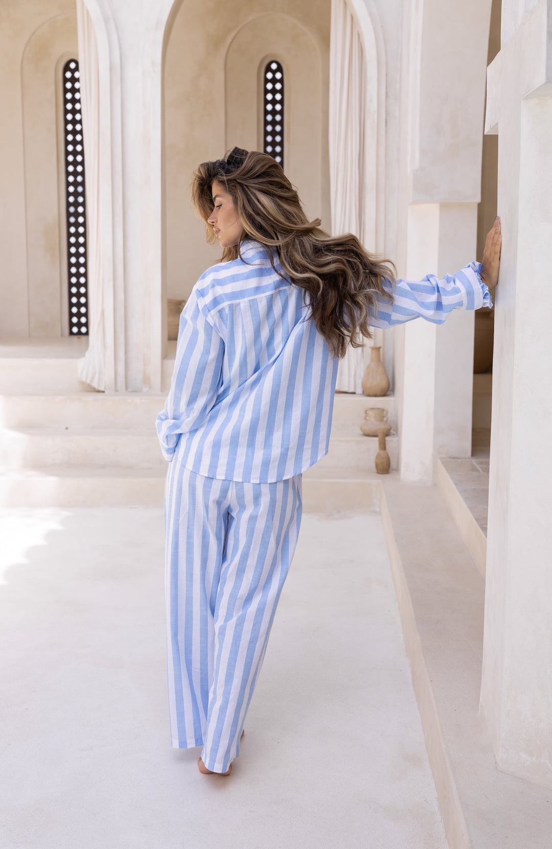 Lucia Pyjama Set Sky - Lucia