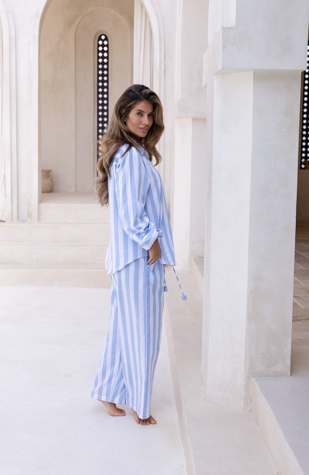 Lucia Pyjama Set Sky - Lucia
