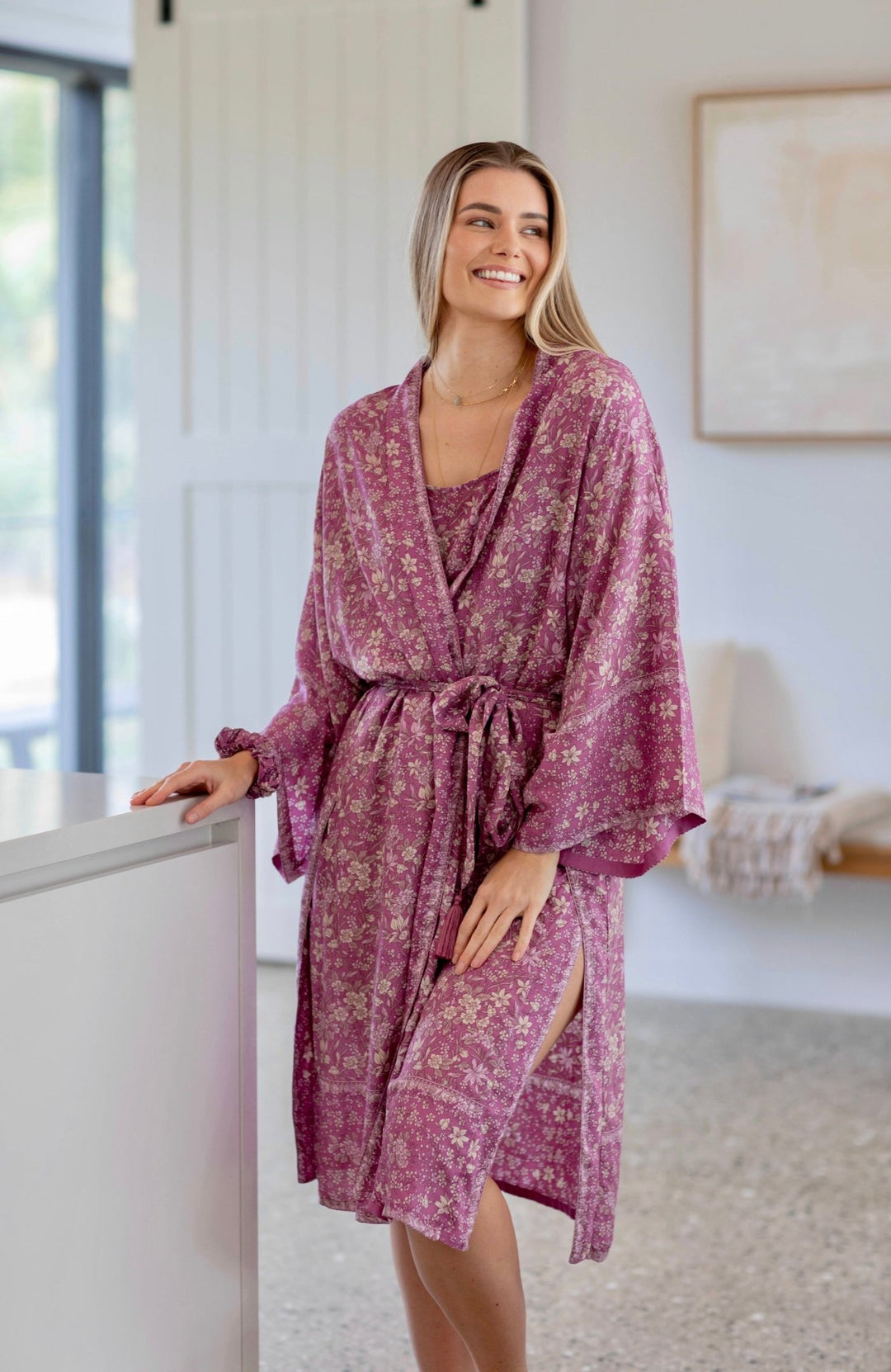 Kimono Robe Mystic Floral - Lucia the Label