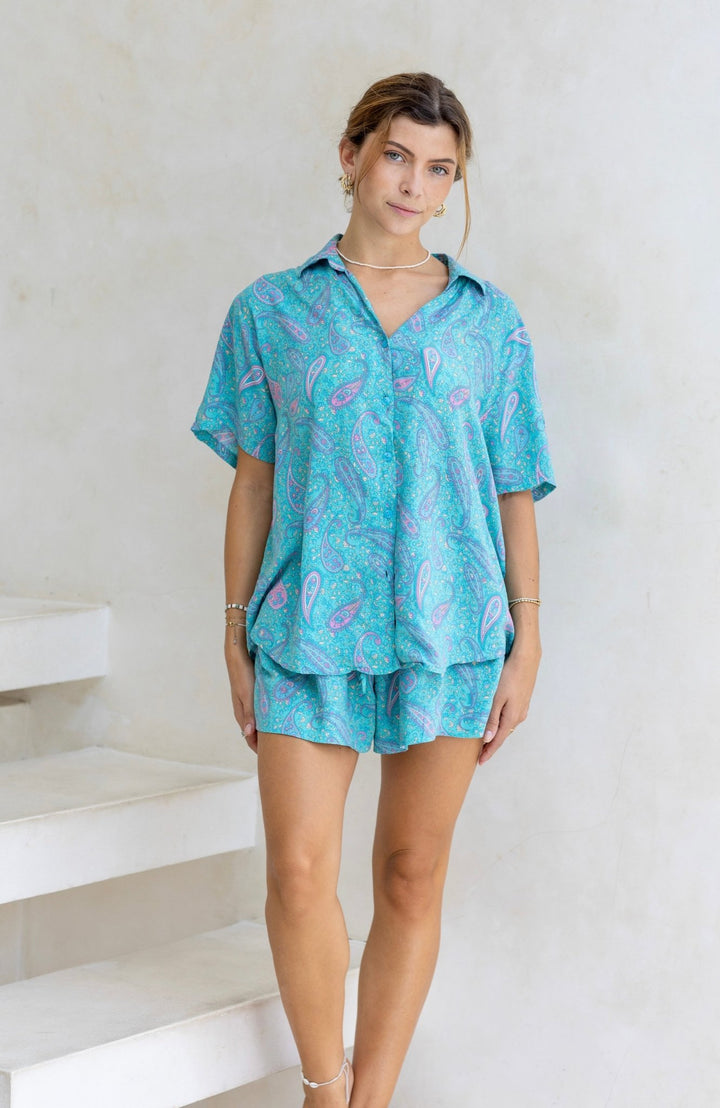 Paisley Short Pyjama Set - Lucia the Label